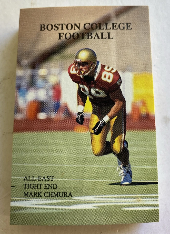 Boston College 1991 Football Pocket Schedule Card - Ticket Office Lot Of 49 - Image 1 of 4
