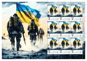 SELLOS RAROS PERSONALIZADOS UCRANIA ""MILITAR UCRANIANO"" GUERRA 2022 - Imagen 1 de 3