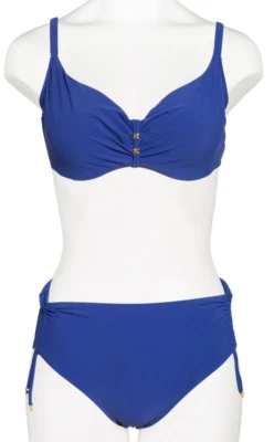 CHANTELLE SWIM Escape Bikini Memory Schale Gr.85F +46  XXL BH mit Bügel Blau - Bild 1 von 4