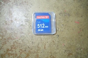 QTY=1 SD CARD SANDISK 512MB  (U.S. Seller)