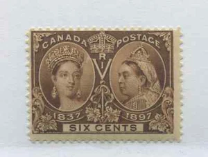 1897 QV 6 cent Jubilee mint o.g. hinged - Foto 1 di 1
