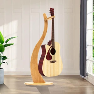 Guitar Stand Bamboo Guitar Floor Stand Ukulele Stand Guitar Support Stand USA - Picture 1 of 13