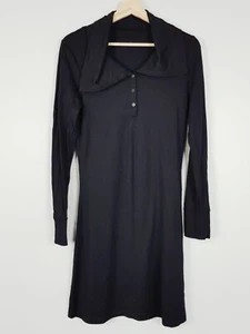 ICEBREAKER Womens Size S Black Merino Wool Long Sleeve Dress - Picture 1 of 7