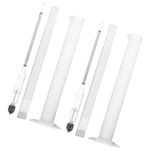 2 Set Misuratore Concentrazione Alcolica Idrometro per Densità Vinificazione - Foto 1 di 12