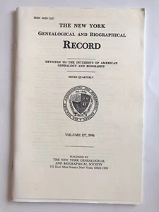 The New York Genealogical and Biographical Record, Volume 127, 1996 - Bild 1 von 5