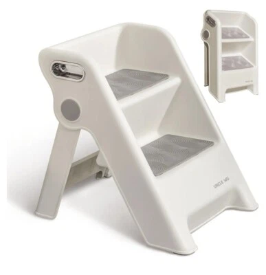 UNCLE WU Foldable 2-Step Stool for Kids - 11.2" Height, Anti-Slip, Safety(B192) - Image 1 of 4