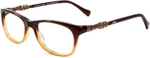 Nuevo marco de gafas Lucky Brand Rx con estuche blando - degradado marrón palma (52-17-140) - Imagen 1 de 7