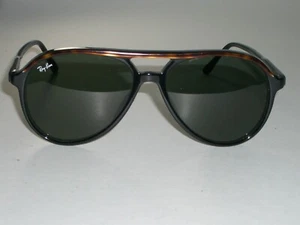 VINTAGE B&L RAY BAN SCHWARZ/TORT TRIM STIL A/L 1567 G15 TRADITIONELLE SONNENBRILLE  - Bild 1 von 10