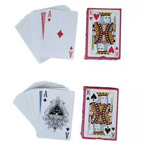 Spielkarten Kartenspiel Poker cards rot blau Skat Bridge Canasta 2er Pack - Bild 1 von 6