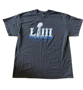 Majestic Super Bowl Llll 53 Atlanta, Ga. 02-03-2019 T-Shirt grau Baumwolle Gr. XL - Bild 1 von 7