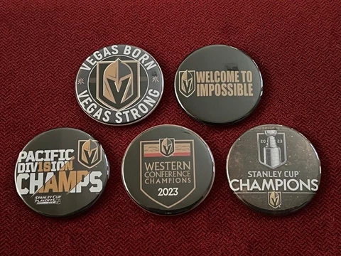 VGK Vegas Golden Knights Stanley Cup Champions  -  5 x 1.75" fridge magnets Cover