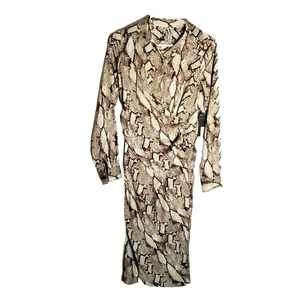 Worthington Maxi Dress Women's Sz XS Faux Wrap Leona Animal Print NWT - Picture 1 of 11
