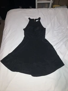 Emerald Sundae dress womens XS black bodycon Sheer Panels stretch - Picture 1 of 9