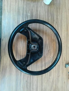 1987-1991 Ford Truck Bronco Steering Wheel 87-91 OEM Black F-150 F-250 F-350 - Picture 1 of 3