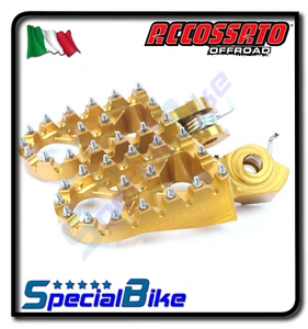 PEDANE ACCOSSATO ORO ERGAL MAGGIORATE OFFROAD COPPIA PER SUZUKI RMZ 250 2016 - Imagen 1 de 1