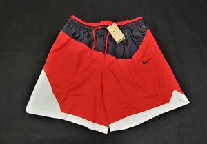 Nike Mens DNA DH7559-010 8" Woven Basketball Shorts Black Red White DH7559-010 - Picture 1 of 15