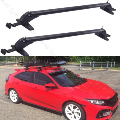 Portaequipajes 43,3" barra transversal portaequipajes + bloqueo EE. UU. para Honda Civic 4 puertas 2016-2021 Foto 1 de 4