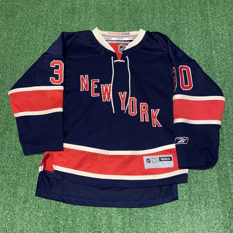 Reebok NHL New York Rangers Henrik Lundqvist Jersey #30 - Youth Small S Cover