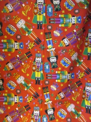 Brother Sister Design Studio Fabric Christmas  Large Nutcracker Red  SBTHYX44NEW - Image 1 of 4