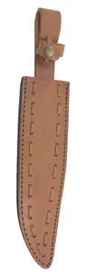 Leder Messerscheide 10,5" feste Klinge mit Druckknopf 10675-N - Bild 1 von 6