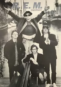 R.E.M. ~ Copenhague ~ Póster original 1991 vintage 38,5"" x 54,5"" - Imagen 1 de 2