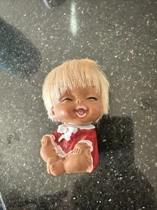 Vintage Moody Cutie Japanese Doll 1960s Soft Vinyl Doll Red & White Outfit JAPAN - Picture 1 of 13