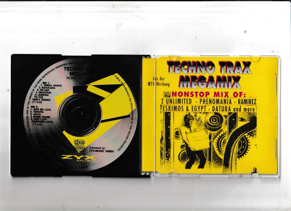 Technotrax Megamix (#zyx7050) | Single-CD | 2 Unlimited, Ramirez, Eskimo & Eg... - Bild 1 von 1