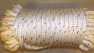 7/16" x 38' Double Braid Polyester Sail/Halyard Line, Jibsheets, Boat Rope - Picture 1 of 1