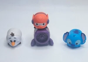 Disney TSUM TSUM Medium Figures Series 3 Baymax Olaf Stitch 3 Figures & 1 Stand - Picture 1 of 15