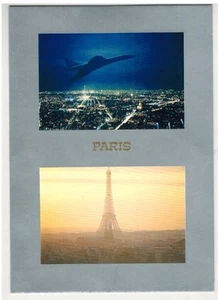 AK./CONCORDE-SUPERSONIC-PARIS.CHIC-EIFFELTURM - Bild 1 von 2
