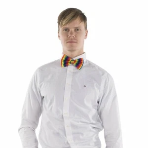 Dress Up America Rainbow Bow Tie - Pre Tied Bow Tie Suitable For Tux and Suits - Picture 1 of 2