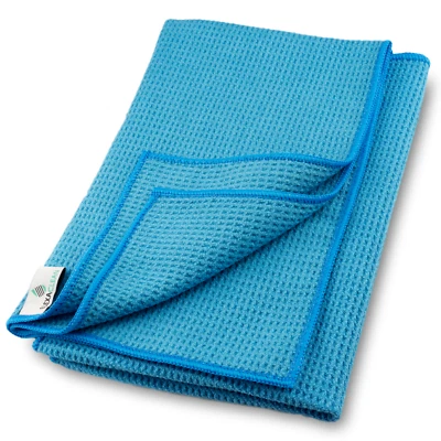 Mikrofaser Trockentuch, Premium Waffeltuch (2 St., 60x40 cm, Blau) streifenfrei - Bild 1 von 4
