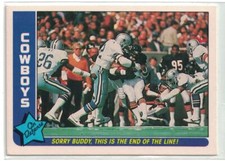 1985 Fleer Team Action Sorry Buddy, This is the End of the Line! Dallas Cowboys