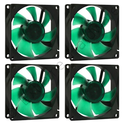 4 x Pack Nanoxia Deep Silence 80mm Quiet PC Case Fans 1200 RPM 15.8 CFM 13.6 dBA - Image 1 of 4