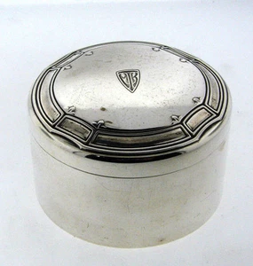 TIFFANY & CO. T&CO C1920 ART DECO STERLING SILVER 925 JAR WITH LID BOX  - Picture 1 of 8