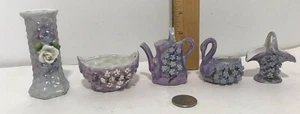VINTAGE 5 PC PORCELIAN PITCHER SET-GERMANY - Picture 1 of 10