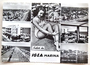 Igea Marina (RIMINI). saluti. 1961. ragazza bikini costume - Imagen 1 de 2