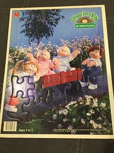 Vintage Cabbage Patch Kinder 25 Stck. Rahmen Tablett Puzzle ~ 1984 Milton Bradley - Bild 1 von 7