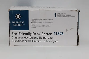 Business Source Desk Sorter Black - Picture 1 of 5