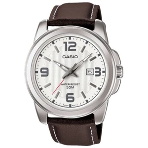 Orologio Casio MTP-1314PL-7AVEF quadrante con cinturino in vera pelle - Foto 1 di 7