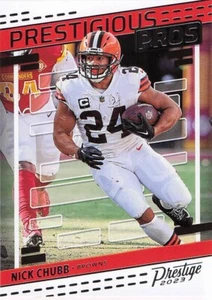 Panini Prestige Prestigious Pros 2023 #PP-22 - Nick Chubb - Cleveland Browns - Imagen 1 de 2