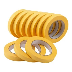 10-Pack Automotive Refinish Masking Tape Yellow 18Mm X 55M, Cars Vehicles Auto B - Picture 1 of 8