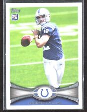2012 Topps Andrew Luck #140b Twisting passing pose factory set RC Colts