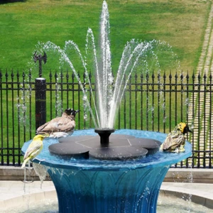 Solar Powered Fountain Submersible Water Pump With Filter Panel Pond Pool 200L/h - Picture 1 of 12