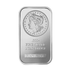 Moneta commemorativa .999 Morgan argento fine 1 oncia troy non circolata - Foto 1 di 11