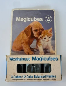 Vintage Westinghouse Magicubes 5 Camera Flash Cubes Total  Made In USA - Picture 1 of 5