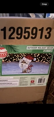 Holiday Living 24" Lighted SCHAUZER DOG Christmas Decoration LED NIB $100 Rare - Image 1 of 4