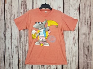 T-shirt vintage punto singolo anni 90 squalo spiaggia membro festa surf media - Foto 1 di 4