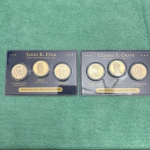 2 CONJUNTOS COMPLETOS DE 3 MONEDAS DE DÓLAR PRESIDENCIALES - Imagen 1 de 6