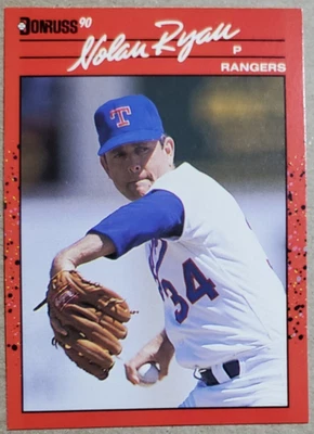 **NOLAN RYAN** 1990 DONRUSS BASEBALL #166 - TEXAS RANGERS!!  HOF!! - Imagem 1 de 2